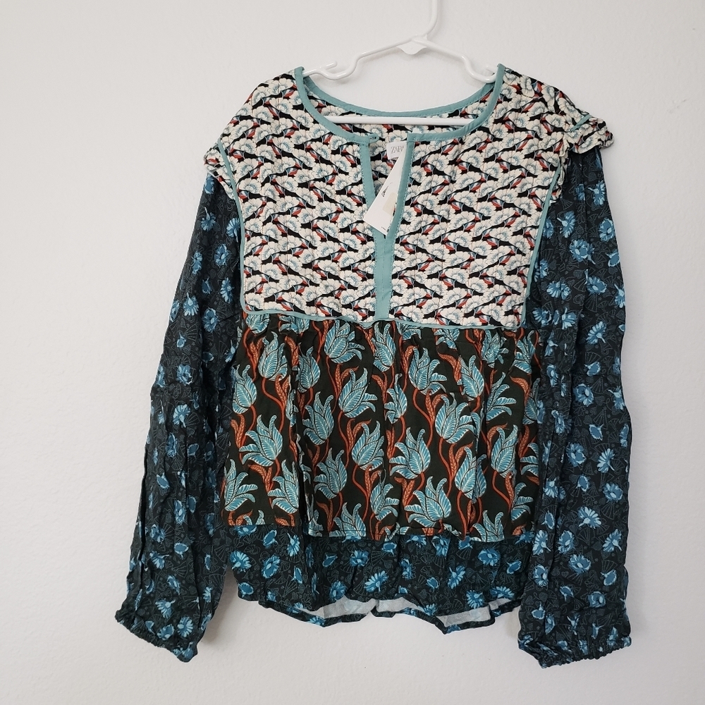 Zara girl boho floral tunic size 10 NWT